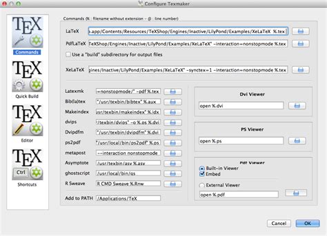 How To Configure Texmaker To Work On Mac With Mactex Tex Latex Stack Exchange