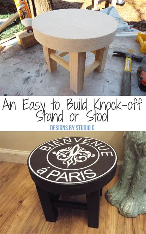 How To Create A Diy Ballard Designs Knock Off Stand Or Stool Ballard