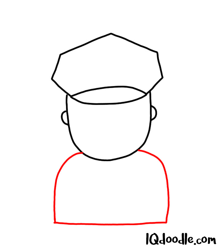 How To Doodle A Police Officer Iq Doodle School Directed Drawing