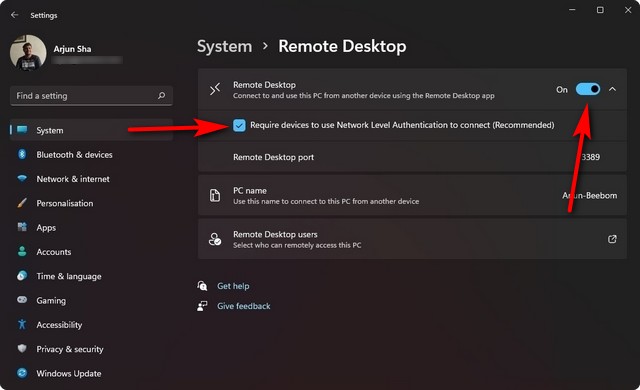 How To Enable And Use Remote Desktop Connection Windows 11