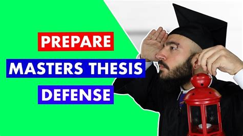 How To Prepare For Your Master S Thesis Defense Top 7 Tips For Master