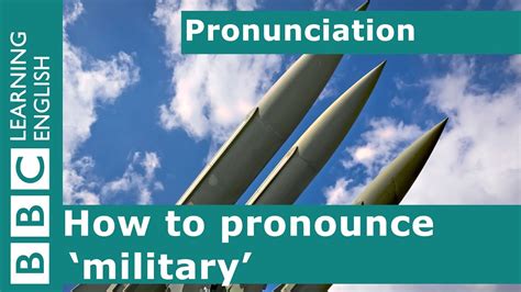 How To Pronounce Military Military Learn English And British Pronunciation Youtube