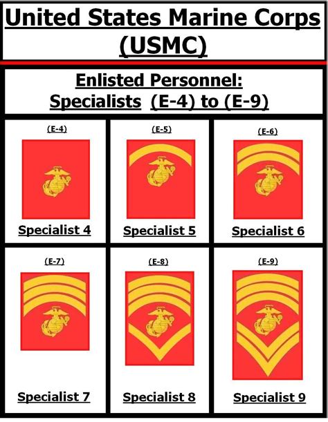 Hypothetical Specialist Ranks For The United States Marine Corps These