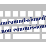 Inconsistency Of Writing Non Commissioned Officer Versus