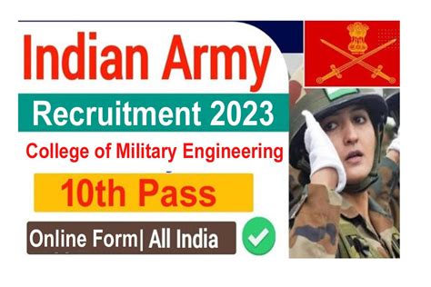 Indian Army Cme Pune Recruitment 2023 Online Form Group C All Jobs