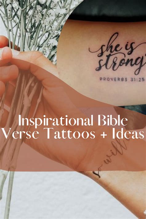 Inspirational Tattoo Bible Verses