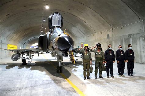 Iran Reveals An Underground Air Force Base Irna Says Reuters