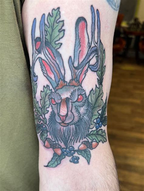 Jackalope Arm Tattoo