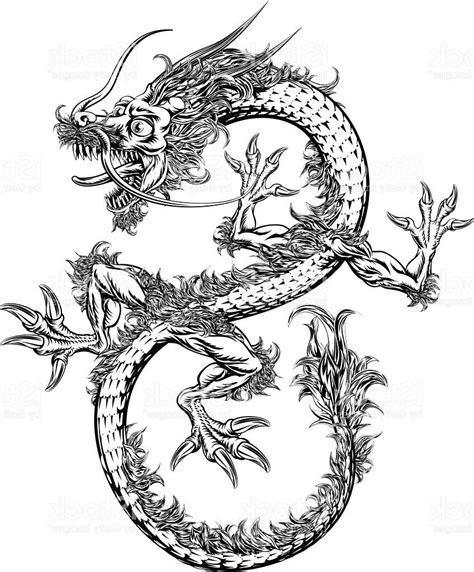 Japanese Dragon Drawing At Getdrawings Free Download