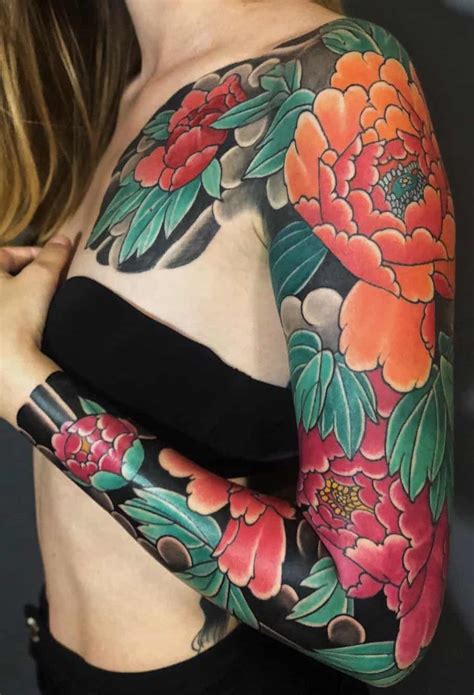 Japanese Floral Tattoo