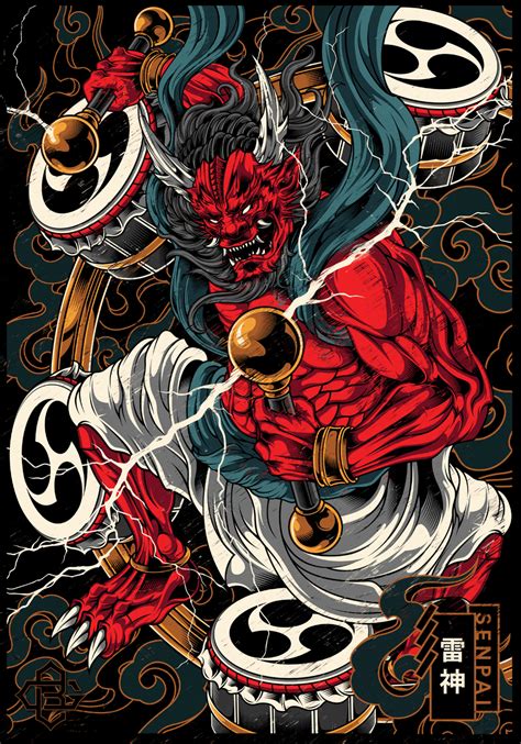 Japanese Raijin Tattoos