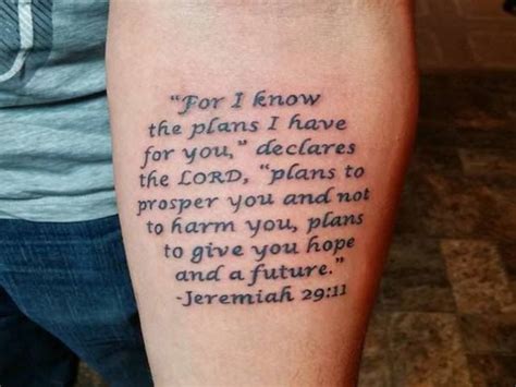 Jeremiah 29 11 Tattoo Google Search Verse Tattoos Bible Verse