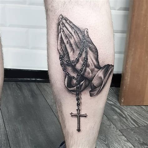 Jesus Hands Praying Tattoo