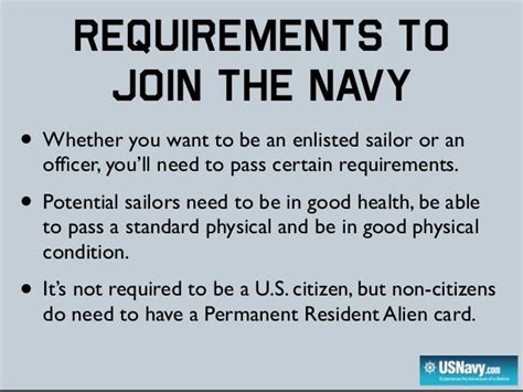 Join Navy Requirements