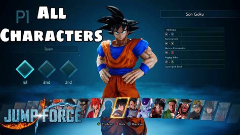 Jump Force Character List Wespatient