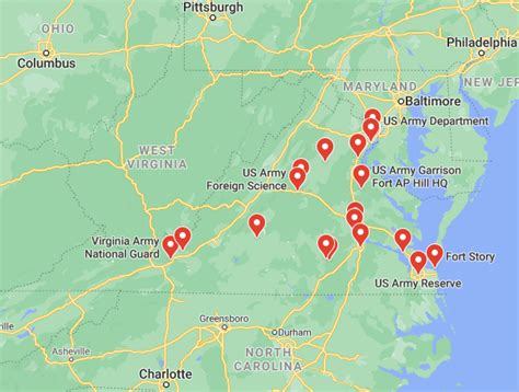 Key Virginia Military Bases