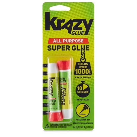 Krazy Glue All Purpose Super Glue 2G 0 07 Oz Pack 12 70158000054