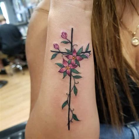 Ladies Cross Tattoo Designs