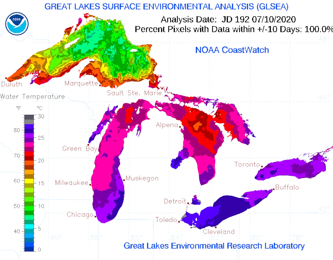 Lake Ontario Sets New Record Water Temperature Lake Erie Darn Close To Record Mlive Com