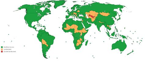 Landlocked Countries And Subdivisions Mapped Vivid Maps