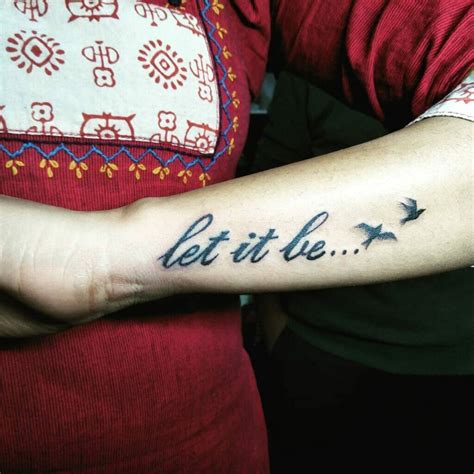 Let It Be Tattoo Style