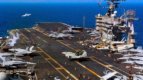 Life Inside Massive Uss Nimitz Class Aircraft Carrier At Sea Full