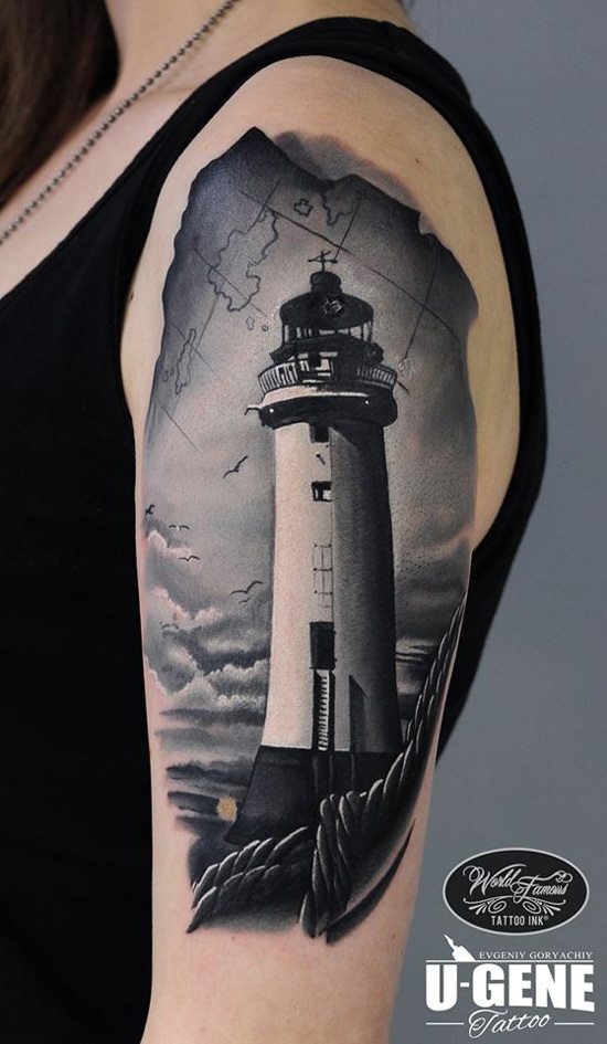 Lighthouse Tattoo Design Ideas