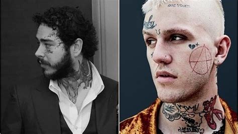 Lil Peep Face Tattoos Revealed