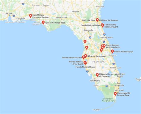 List Of United States Army Installations Army Base In Florida