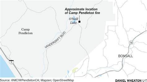 Live Updates San Diego County Fires In Alpine Dulzura Camp Pendleton