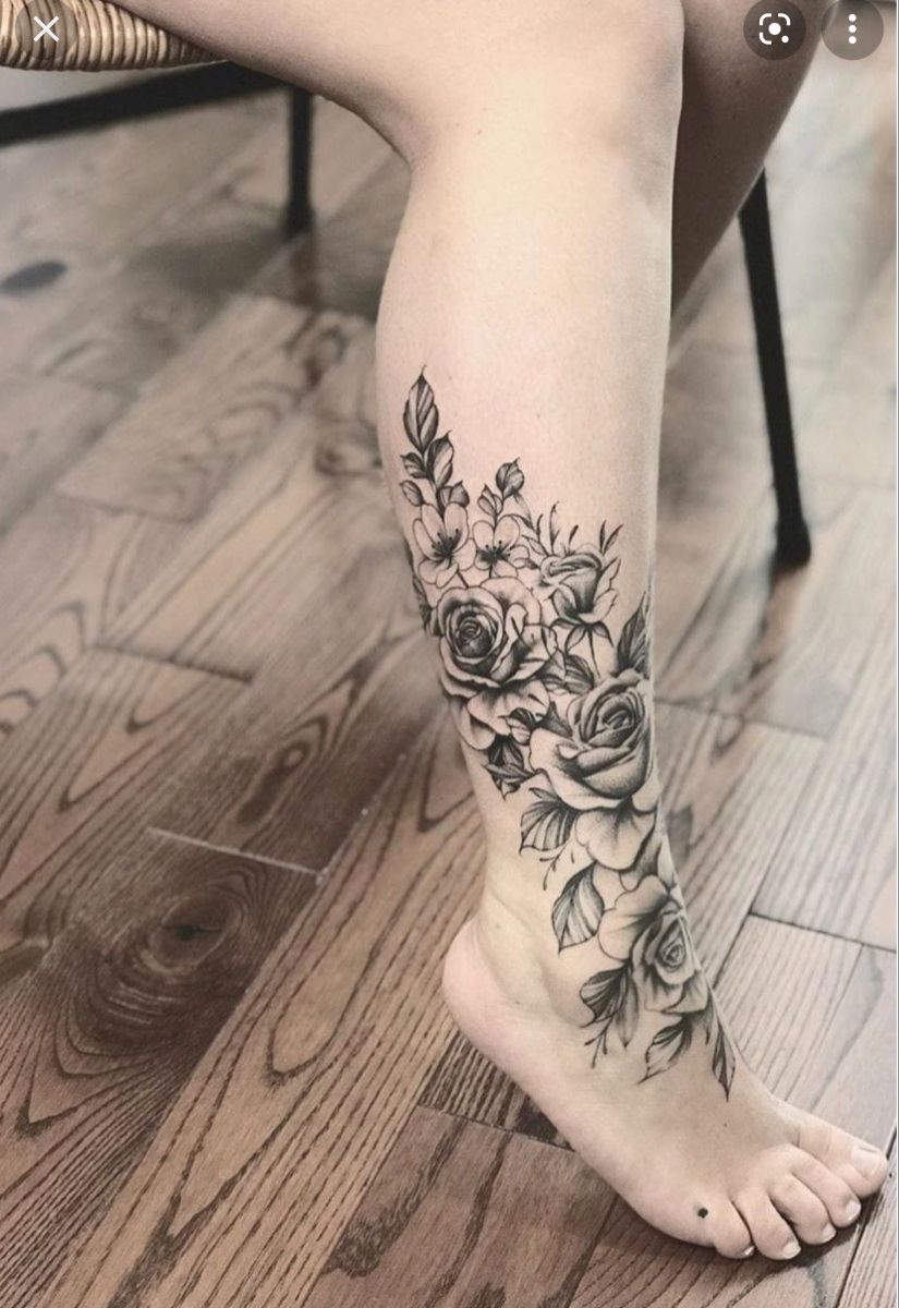 Lower Leg Tattoo