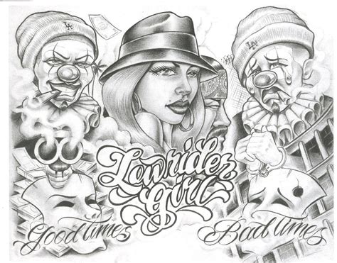 Lowrider Flashbook Boog Tattoo Chicanas Tattoo Chicano Style Tattoo