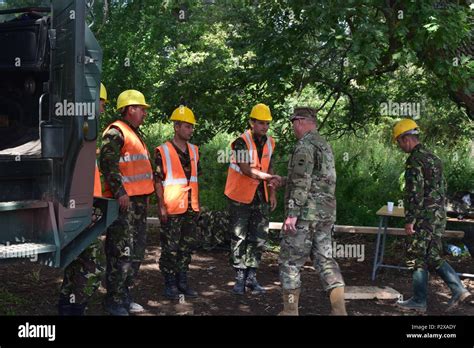 Maj Gen Brown Jr Center Deputy Commanding General Reserve Components Shakes The Hand Of