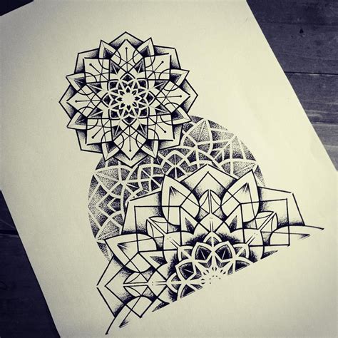 Mandala Geometric Tattoo Style