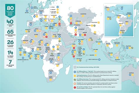 Map Of U S Military Government Counter Terrorist Actions Overseas In