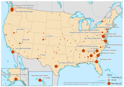 Map Of Us Military Bases Bases U S Military Bases Information About