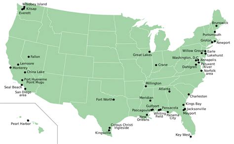 Map Of Us Military Bases