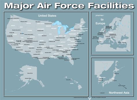 Map Us Air Force Bases Direct Map