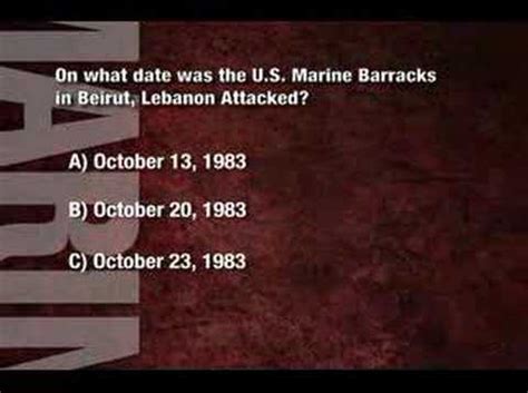 Marine Corps Trivia Question Youtube