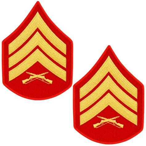 Marine Corps Usmc Chevron Gold Sgt E5 Sergeant Decal Decals Of America