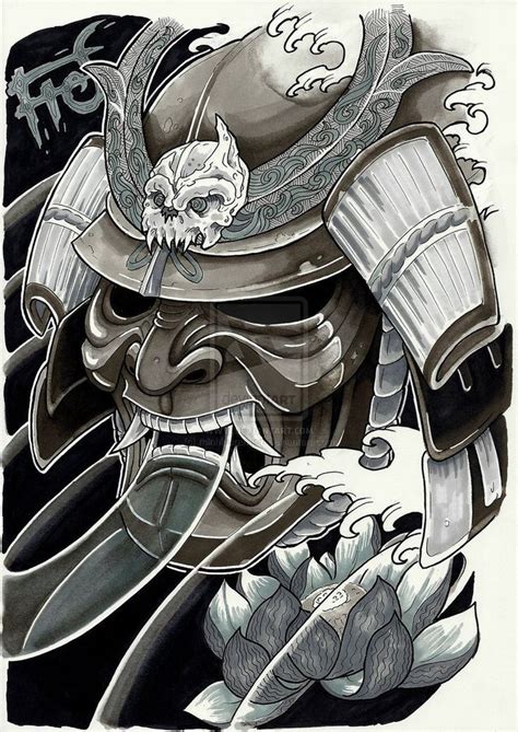 Mask Samurai Tattoo Ideas