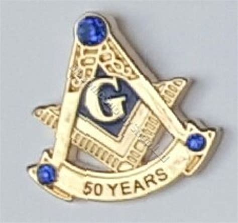 Masonic Grand Council 50 Years Service Member Pin R Sm Texas 12 19