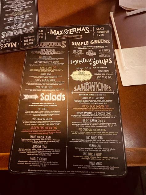 Max Erma S 2703 N Memorial Dr In Lancaster Restaurant Menu And Reviews