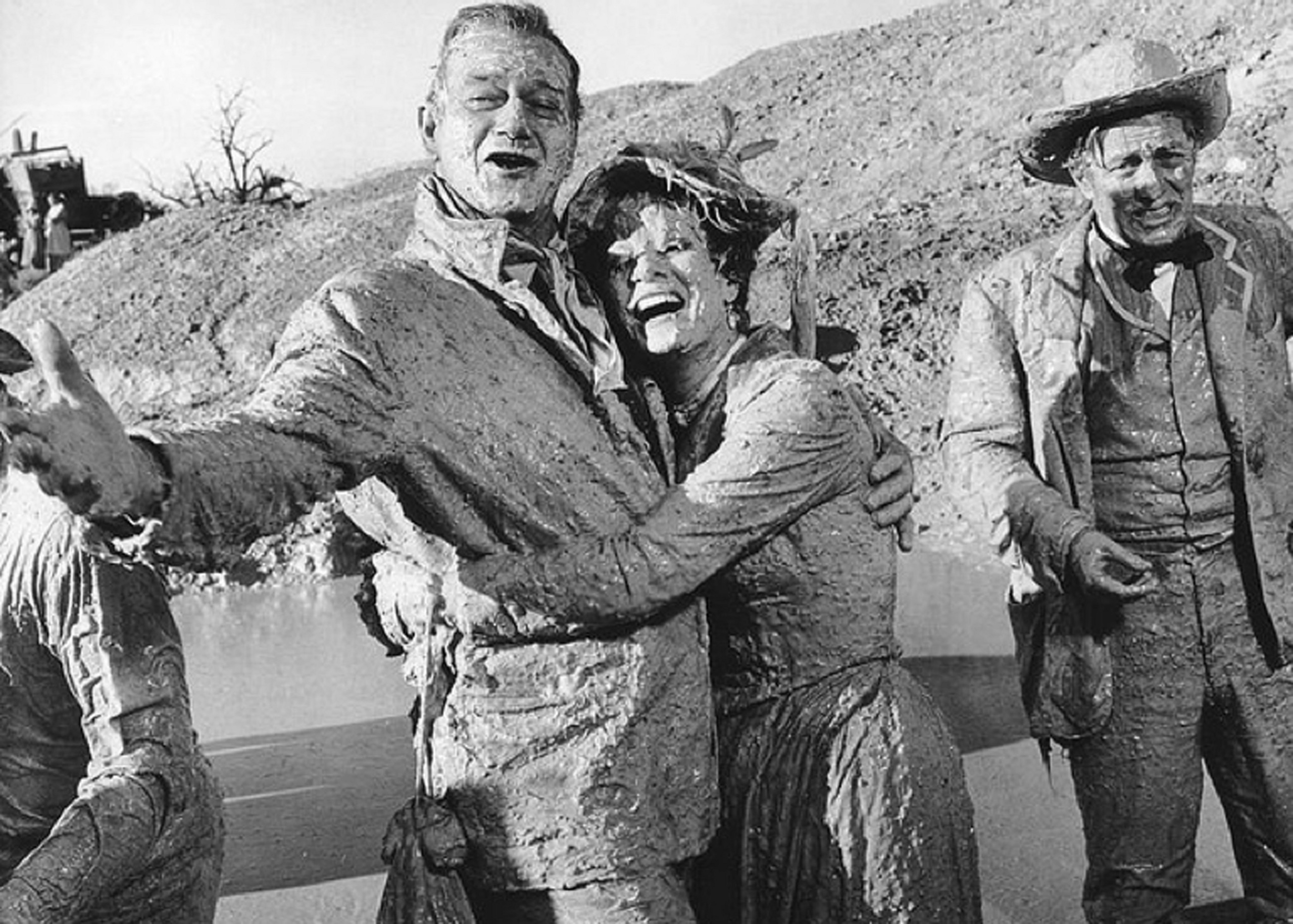 Mclintock Publicity Still Of John Wayne Maureen O Hara