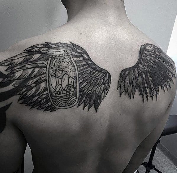 Men S Hairstyles Now Back Tattoos For Guys Cool Back Tattoos Angel