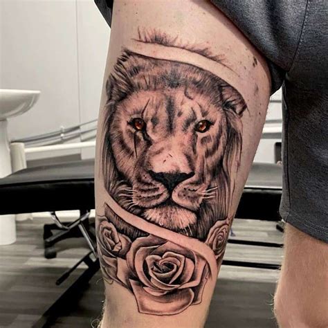 Men Thigh Leg Tattoo Ideas