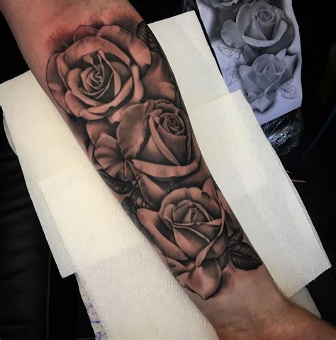 Men's Rose Tattoo Styles