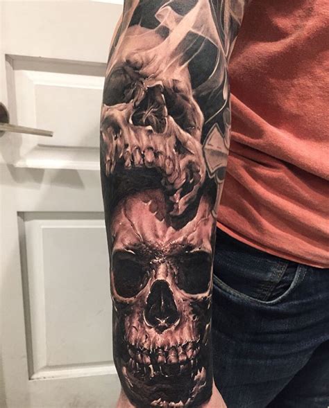 Mens Skull Tattoo