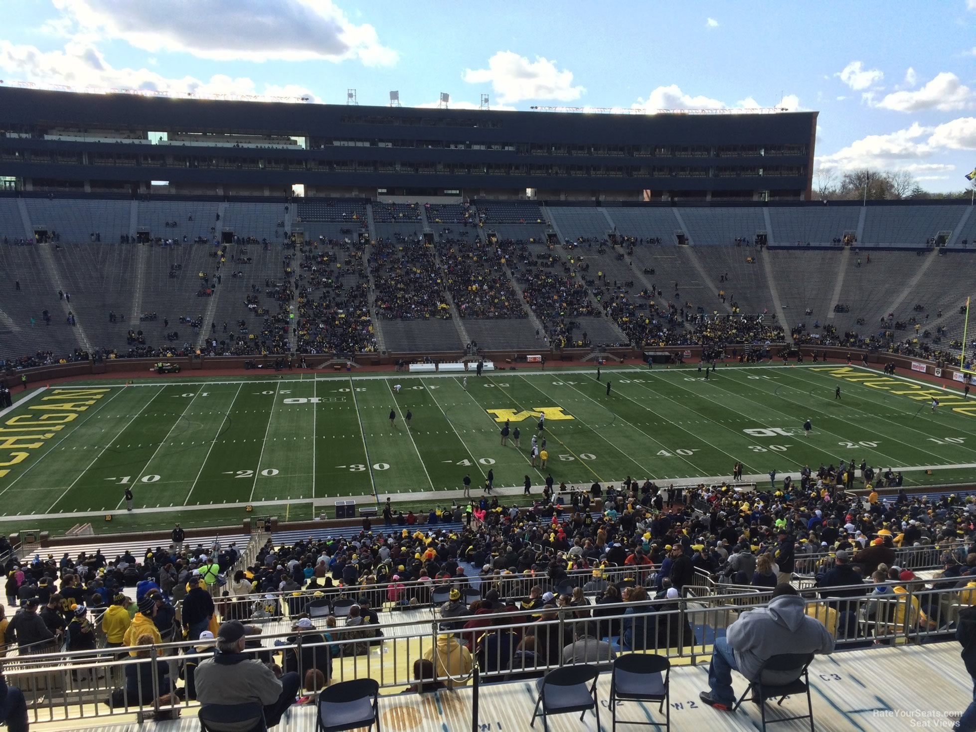 Michigan Football Stadium Seating Chart With Rows Two Birds Home