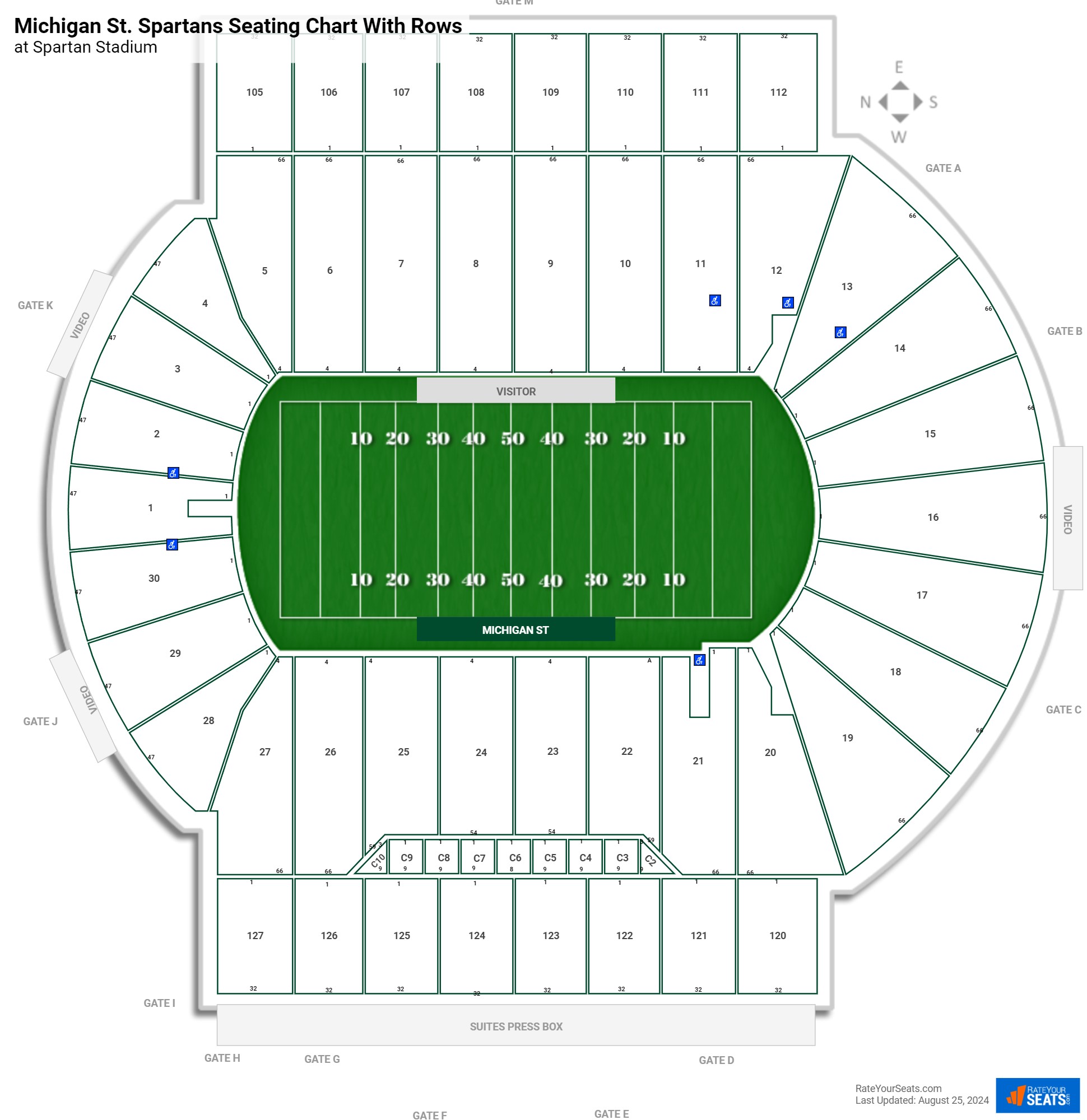 Michigan Stadium Seating Charts Rateyourseats Com